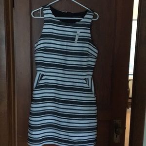 New black and white textured dress